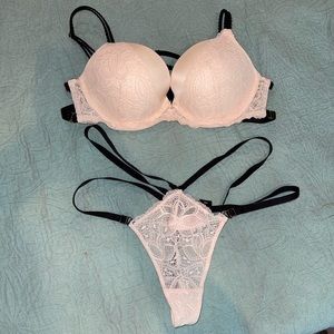 White lace Victoria Secret Set